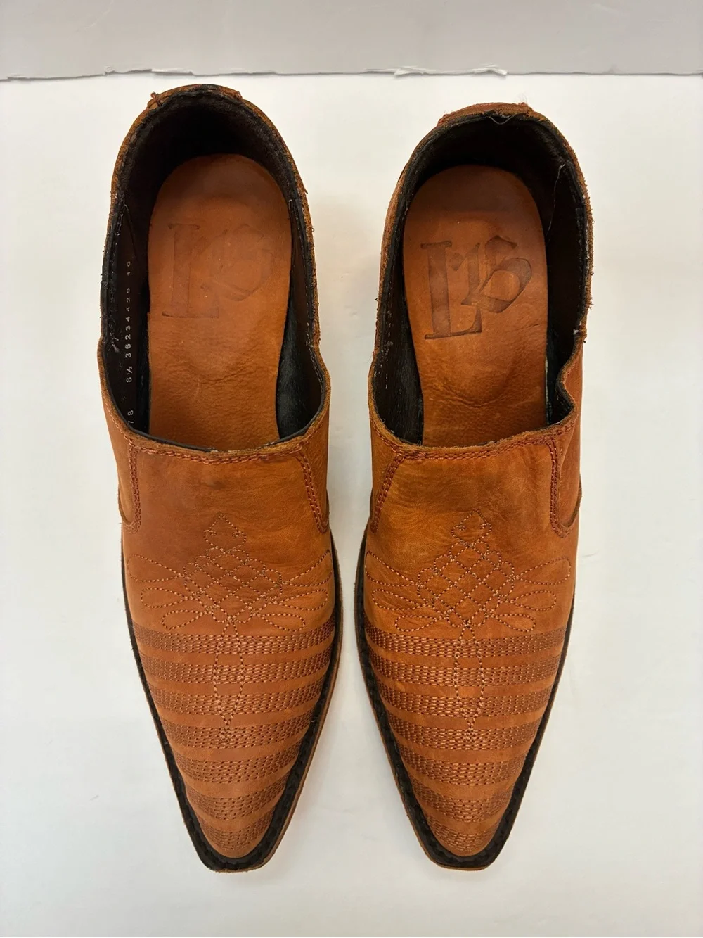 LIBERTY Black Genuine Leather booties 8.5